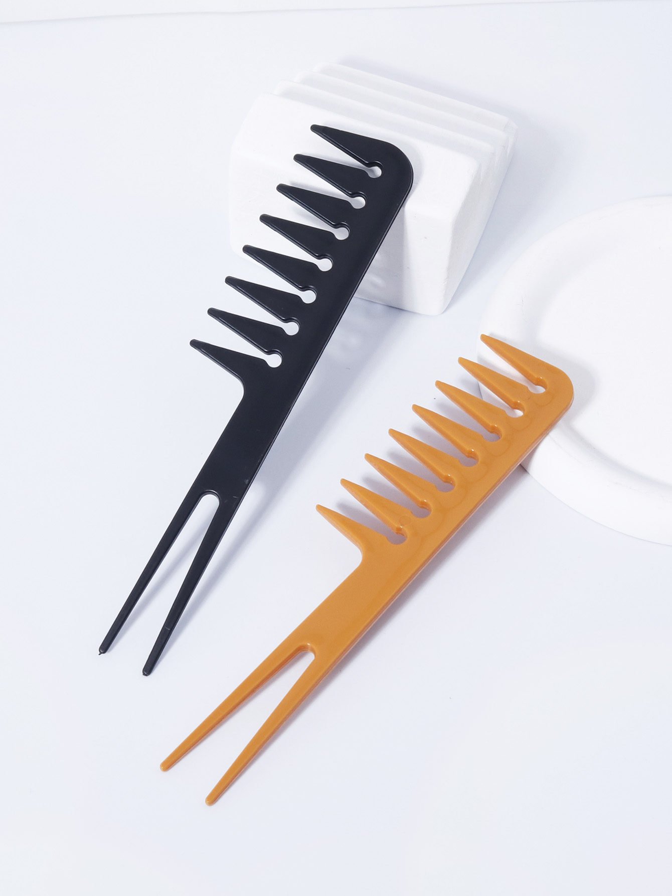 Detangling Wide Comb - Double Fork Wide Tooth Comb, Double-Sided