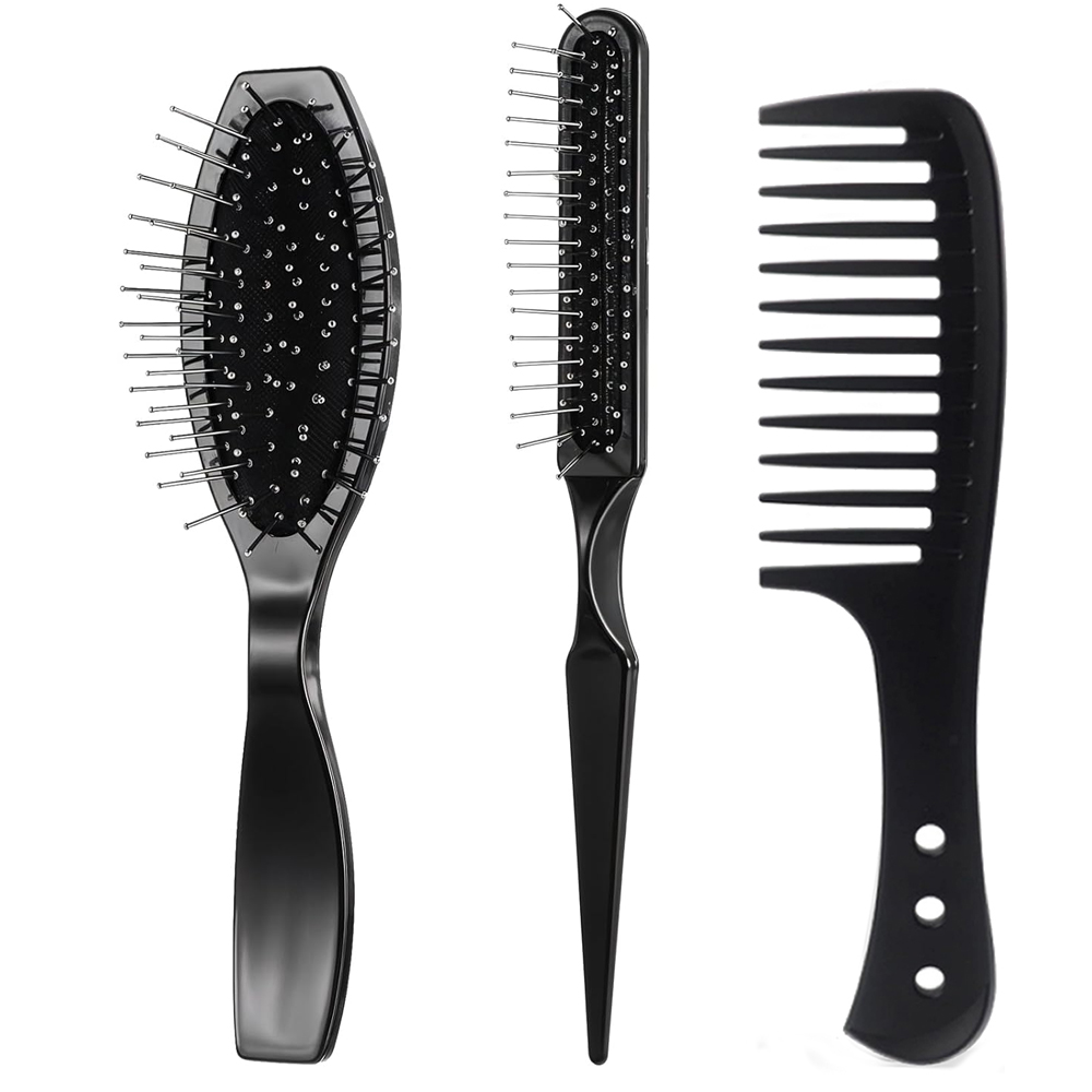 Detangling Wide Comb - Wig Brush Set, Loop Wig Brush