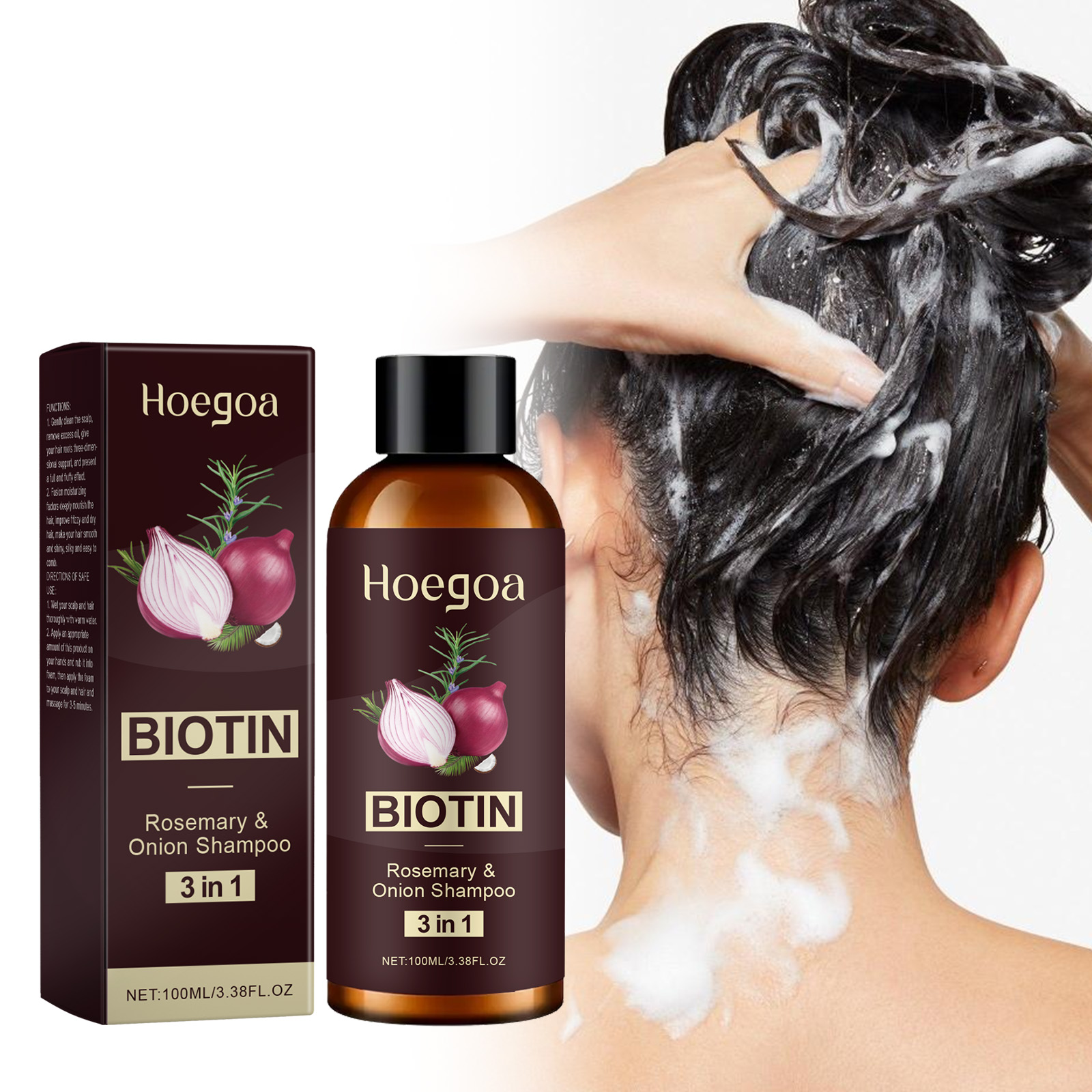 Biotin Shampoo Thickening - 3 In 1 Rosemary Biotin Shampoo