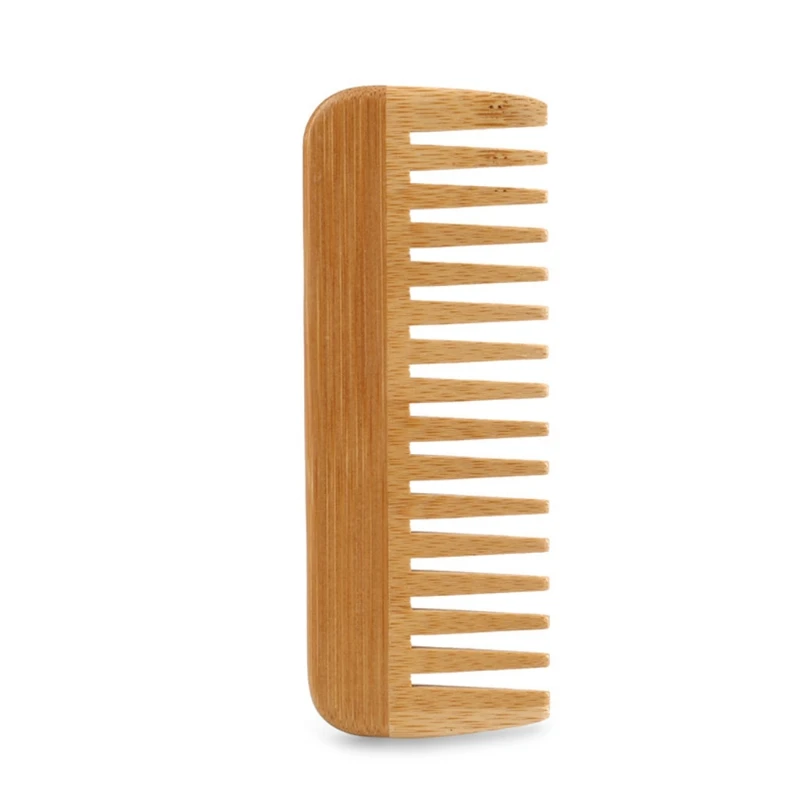 Natural Bamboo Wide Toothed Co - Detangling Wide Comb 评论和价格