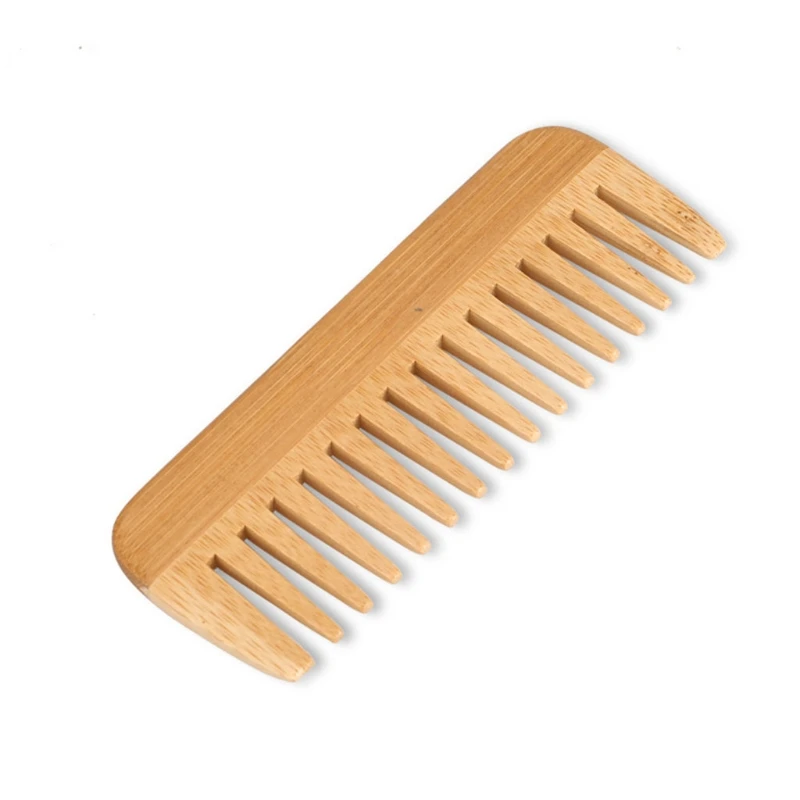 Natural Bamboo Wide Toothed Co - Detangling Wide Comb 评论和价格