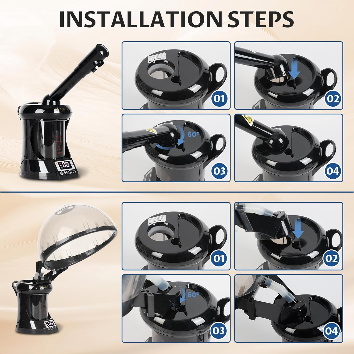 2-In-1 Ozone Hair Hood Steamer - Hair Care In Salon 评论和价格