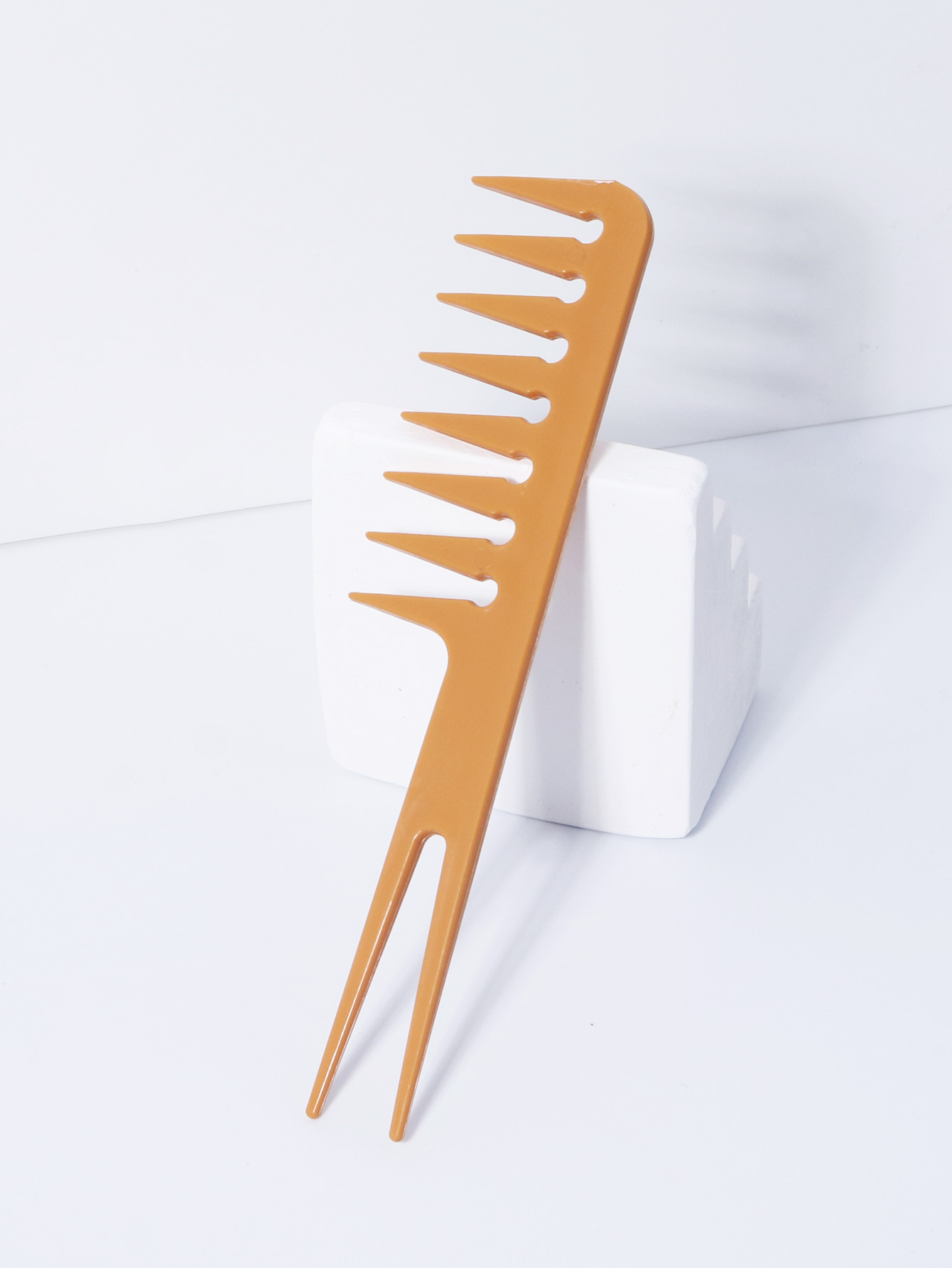 Double Fork Wide Tooth Comb, D - Detangling Wide Comb 评论和价格