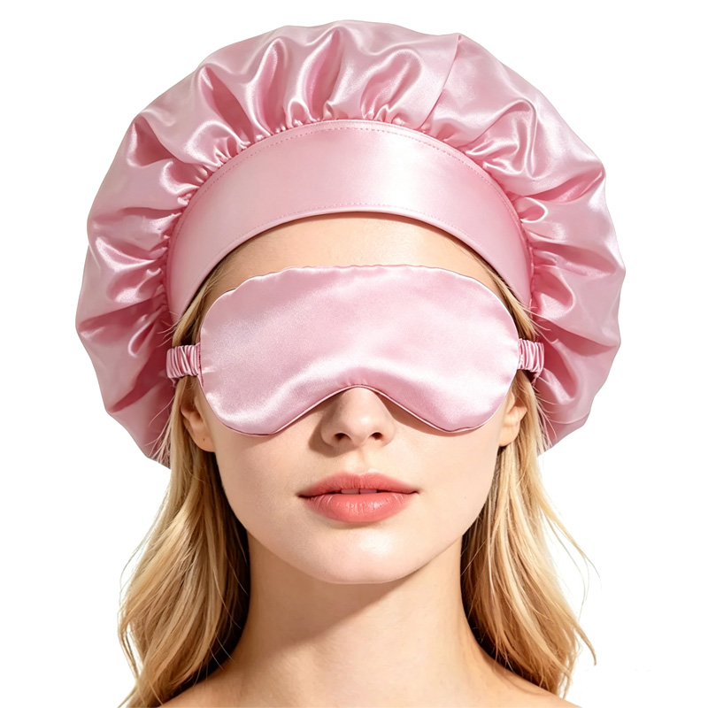  Satin Bonnet Sleep Eye Mask  - Hair Care Routine 评论和价格