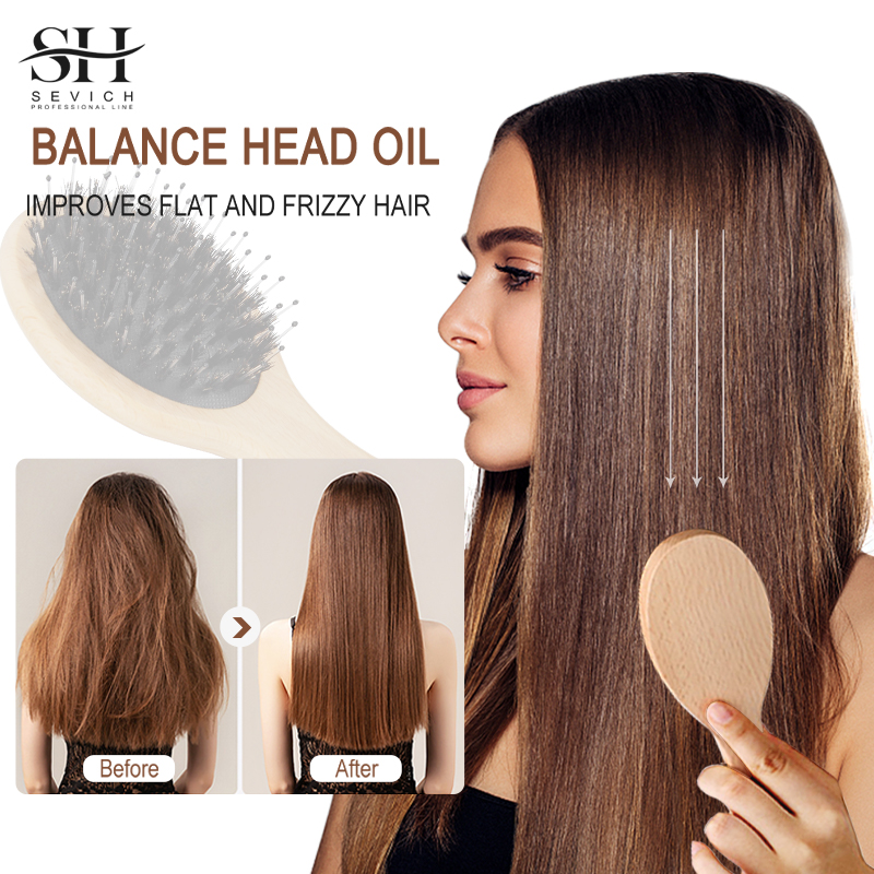 Natural Boar Bristle Hair Fluf - Hair Care In Salon 评论和价格